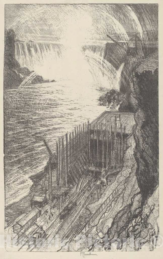 Art Print : Joseph Pennell, Niagara Rainbows, 1910 - Vintage Wall Art