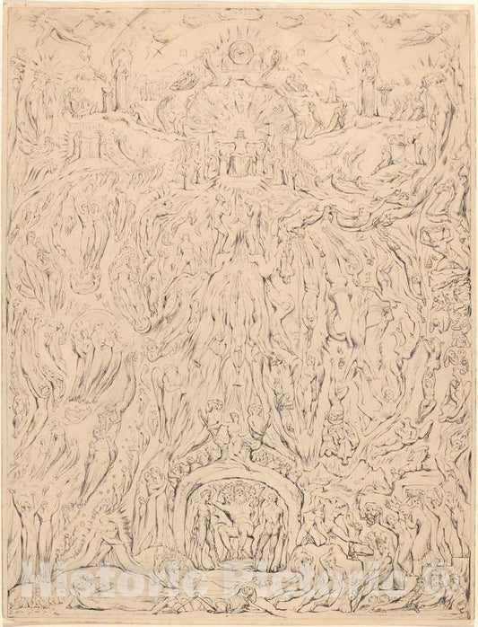 Art Print : William Blake, The Last Judgment, c. 1809 - Vintage Wall Art
