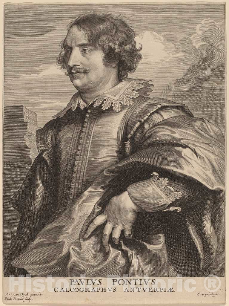 Art Print : Pontius After Van Dyck, Paulus Pontius, c.1634 - Vintage Wall Art