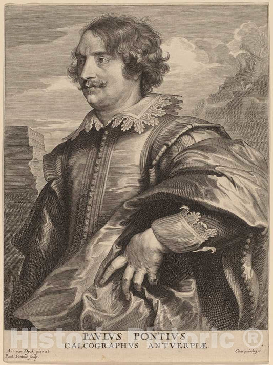 Art Print : Pontius After Van Dyck, Paulus Pontius, c.1634 - Vintage Wall Art