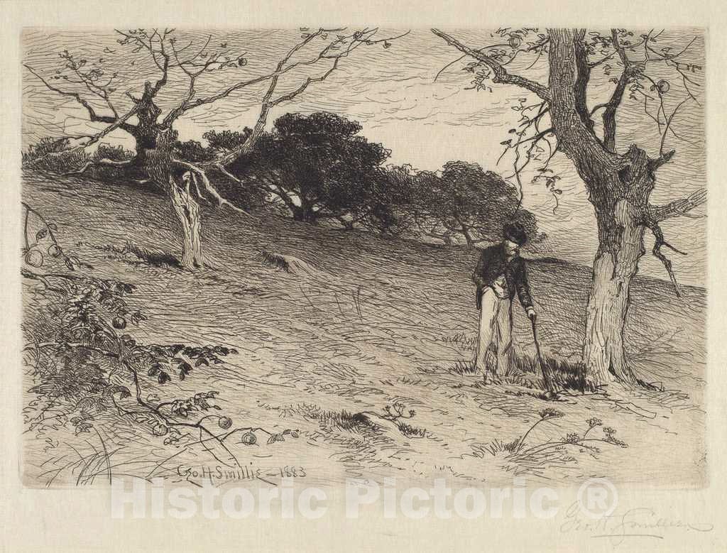 Art Print : George Henry Smillie, Orchard, 1883 - Vintage Wall Art