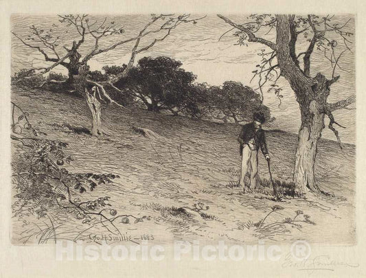 Art Print : George Henry Smillie, Orchard, 1883 - Vintage Wall Art