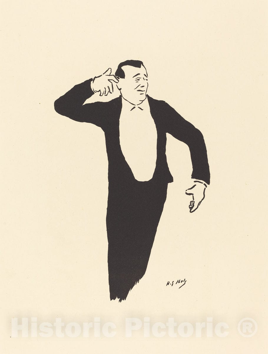 Art Print : Henri-Gabriel Ibels, Singer, 1893 - Vintage Wall Art