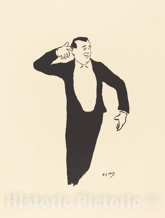 Art Print : Henri-Gabriel Ibels, Singer, 1893 - Vintage Wall Art