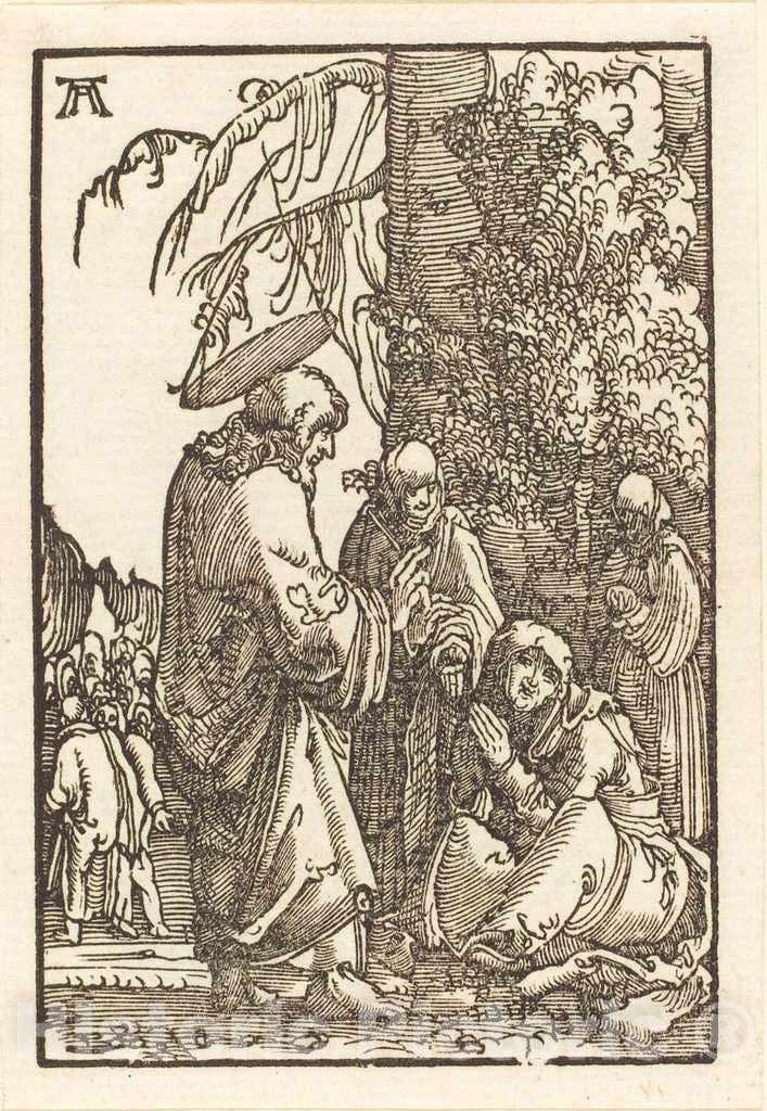 Art Print : Albrecht Altdorfer, Christ Taking Leave of Mary Before The Passion, c. 1513 - Vintage Wall Art