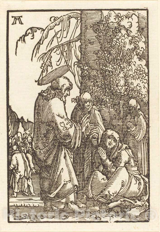 Art Print : Albrecht Altdorfer, Christ Taking Leave of Mary Before The Passion, c. 1513 - Vintage Wall Art