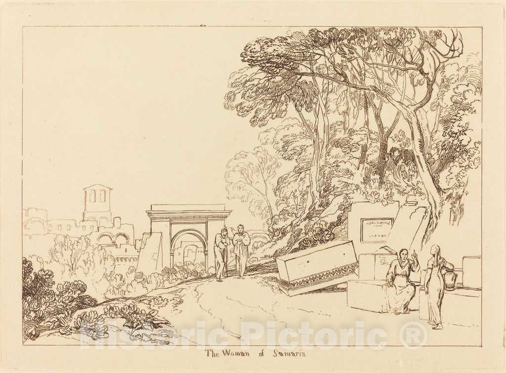 Art Print : Joseph Mallord William Turner, The Woman of Samaria, 1819 - Vintage Wall Art