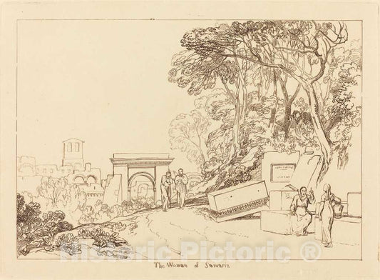 Art Print : Joseph Mallord William Turner, The Woman of Samaria, 1819 - Vintage Wall Art