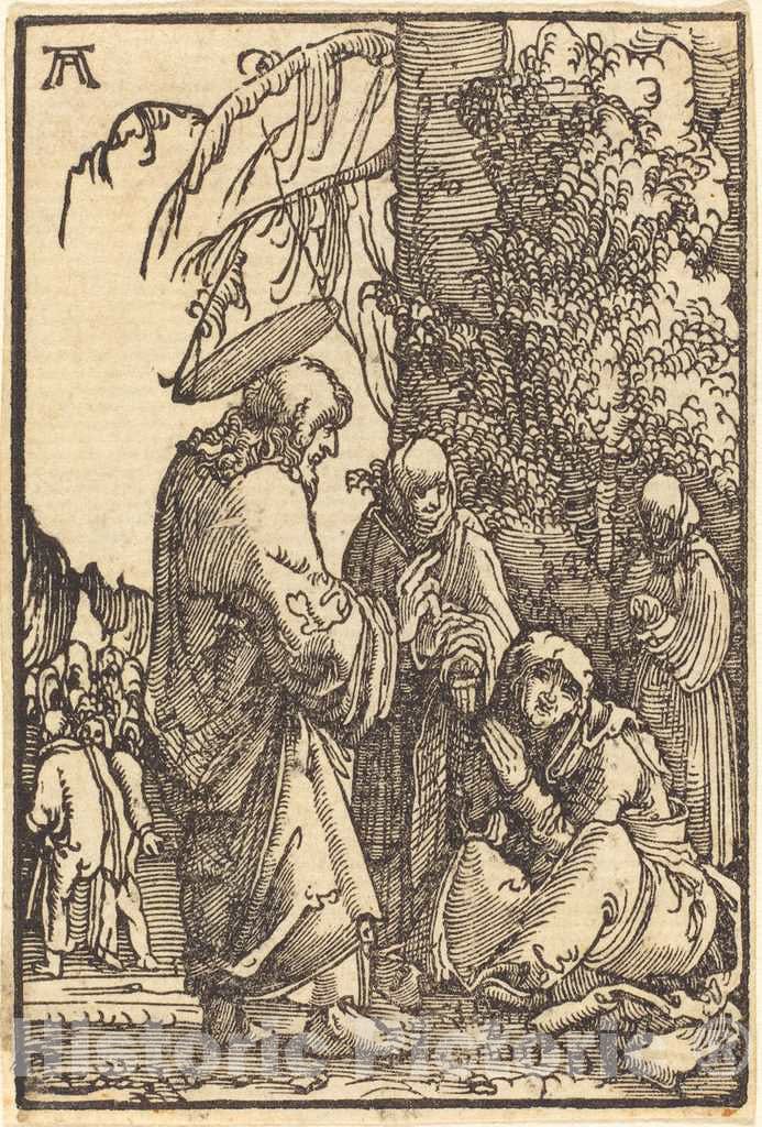 Art Print : Albrecht Altdorfer, Christ Taking Leave of Mary, c. 1513 - Vintage Wall Art