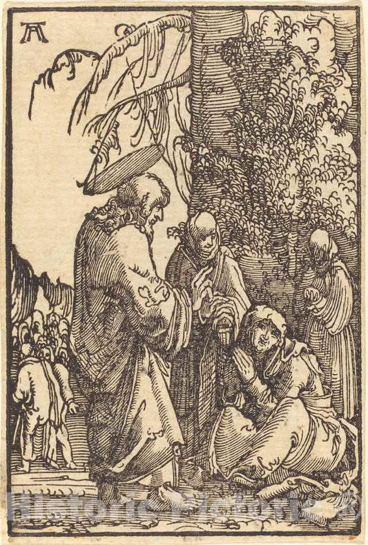 Art Print : Albrecht Altdorfer, Christ Taking Leave of Mary, c. 1513 - Vintage Wall Art