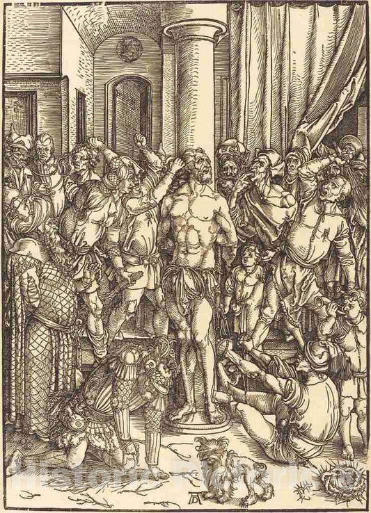 Art Print : Albrecht DÃ¼rer, The Flagellation, c. 1497 - Vintage Wall Art