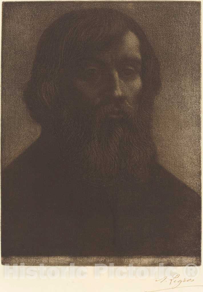 Art Print : Alphonse Legros, Poet (Le poete) - Vintage Wall Art