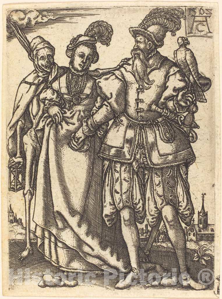 Art Print : Dance of Death III, 1562 - Vintage Wall Art