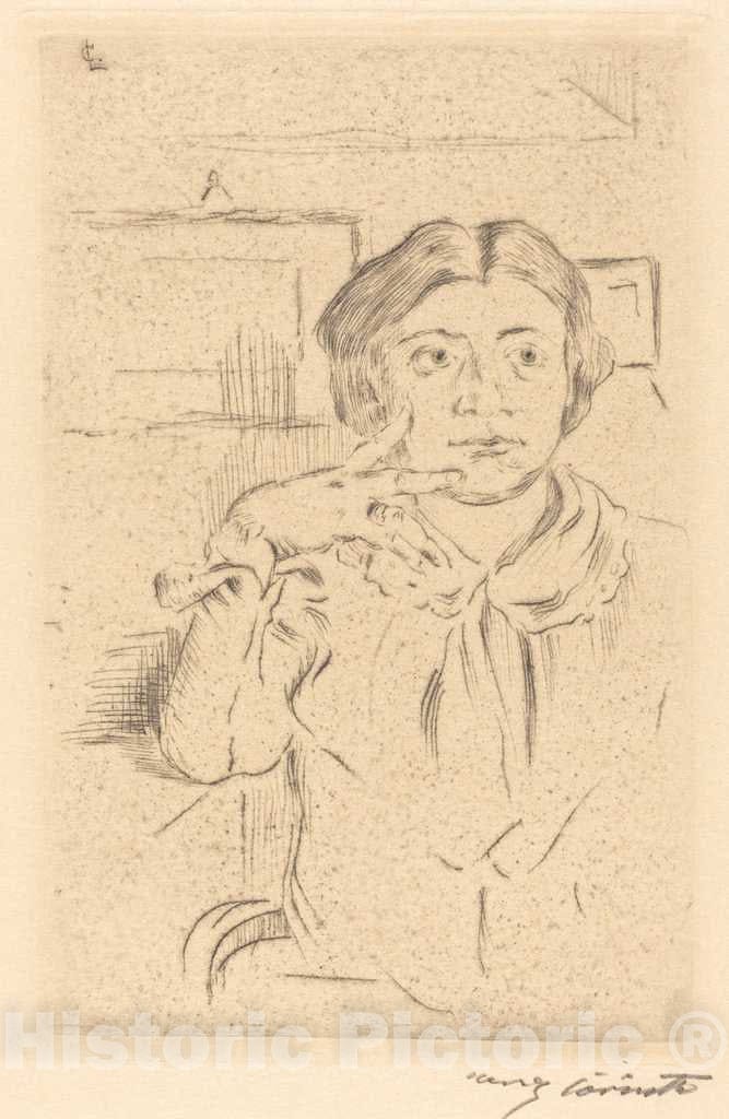 Art Print : Lovis Corinth, Wife of The Artist (Gattin des KÃ¼nstlers), 1909 - Vintage Wall Art