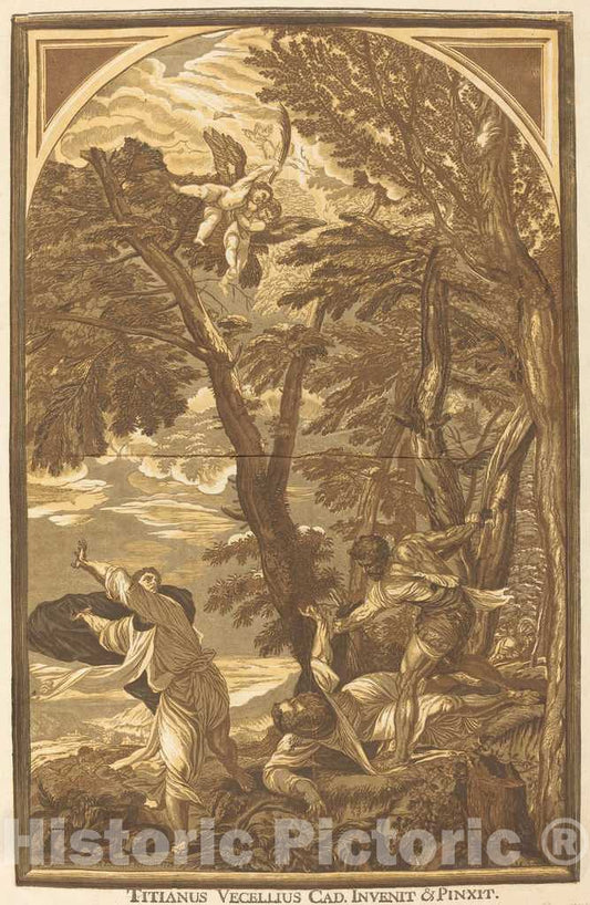 Art Print : Jackson After Titian, The Death of Saint Peter Martyr, c. 1738 - Vintage Wall Art