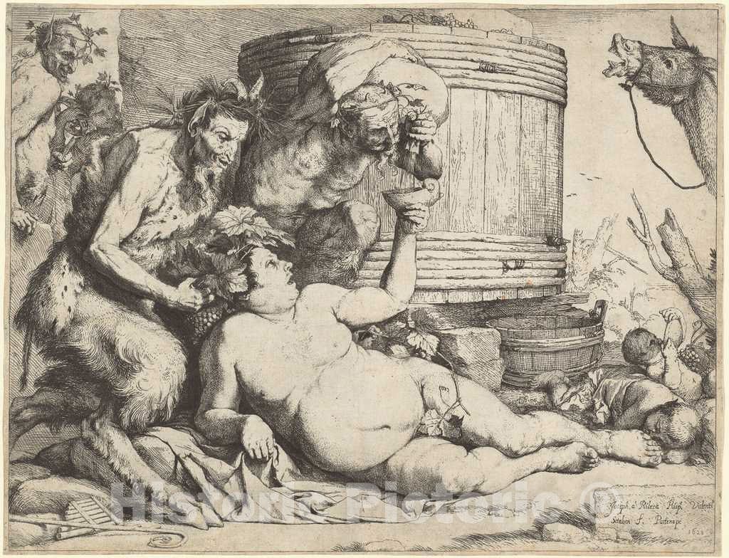 Art Print : Jusepe de Ribera, The Drunken Silenus, 1628 - Vintage Wall Art