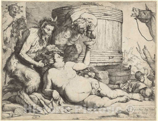 Art Print : Jusepe de Ribera, The Drunken Silenus, 1628 - Vintage Wall Art