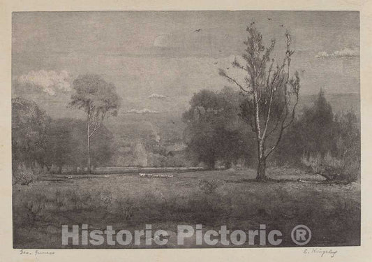 Art Print : Elbridge Kingsley, Morning, 1889 - Vintage Wall Art