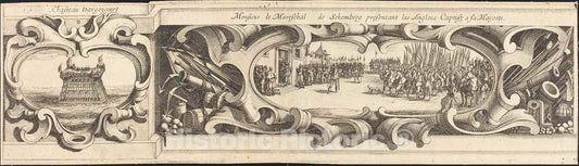 Art Print : Henriet or Bosse After Callot, The Siege of La Rochelle [Plate 14 of 16; Set comprises 1952.8.97-112], c.1630 - Vintage Wall Art
