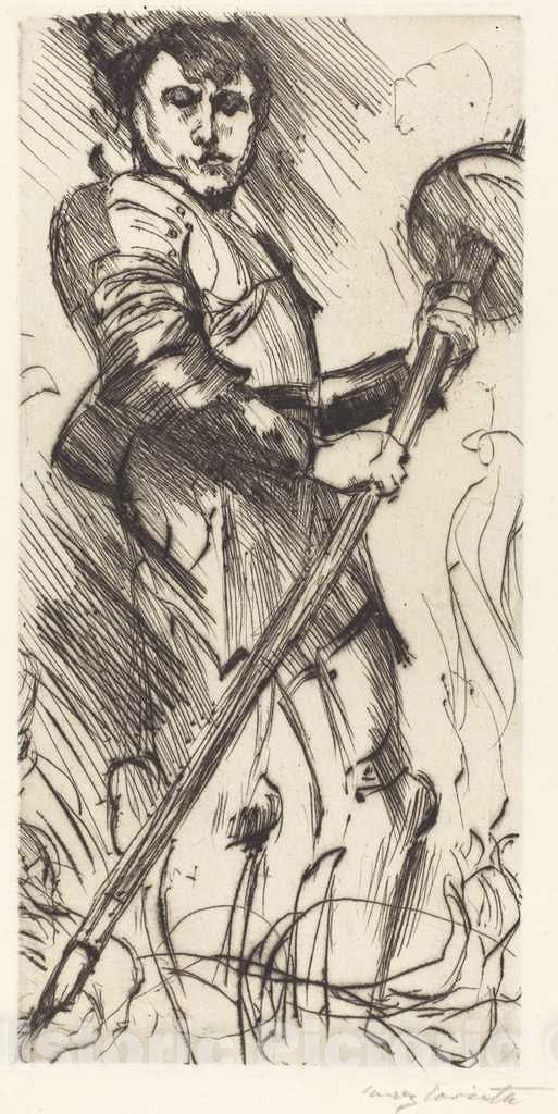 Art Print : Lovis Corinth, Saint George (St. Georg), 1916 - Vintage Wall Art