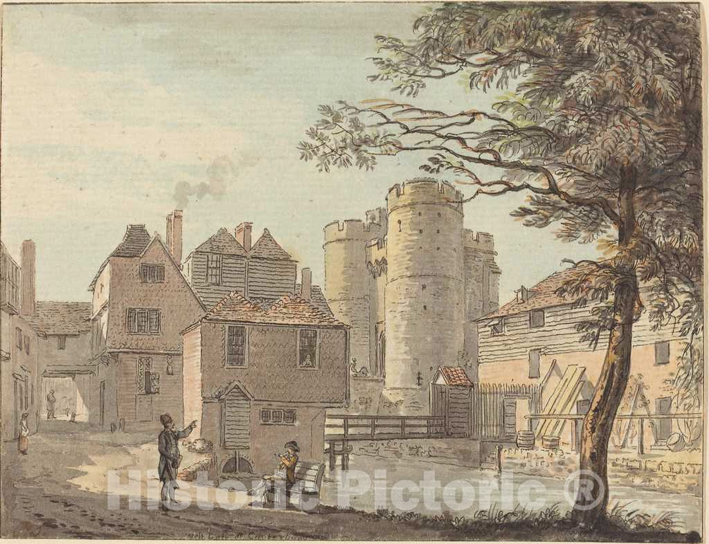 Art Print : Sandby, West Gate at Canterbury, in or After 1780 - Vintage Wall Art
