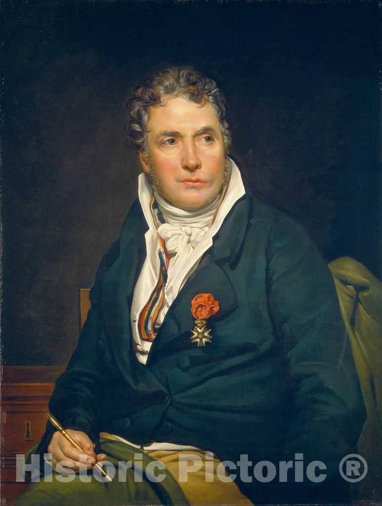 Art Print : Georges Rouget, Jacques-Louis David, c.1814 - Vintage Wall Art