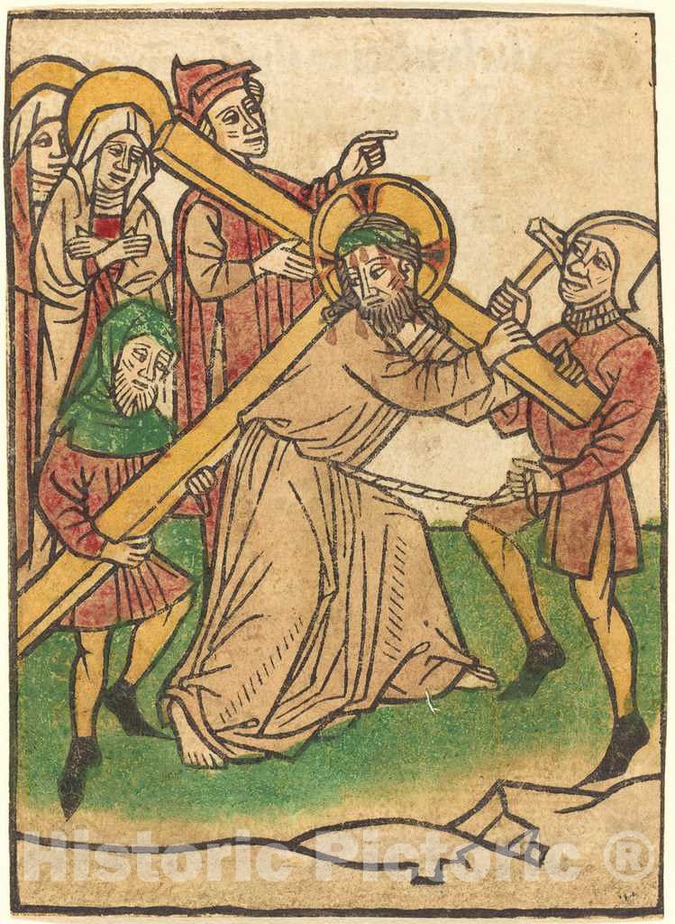 Art Print : Ludwig of ULM, The Carrying of The Cross - Vintage Wall Art