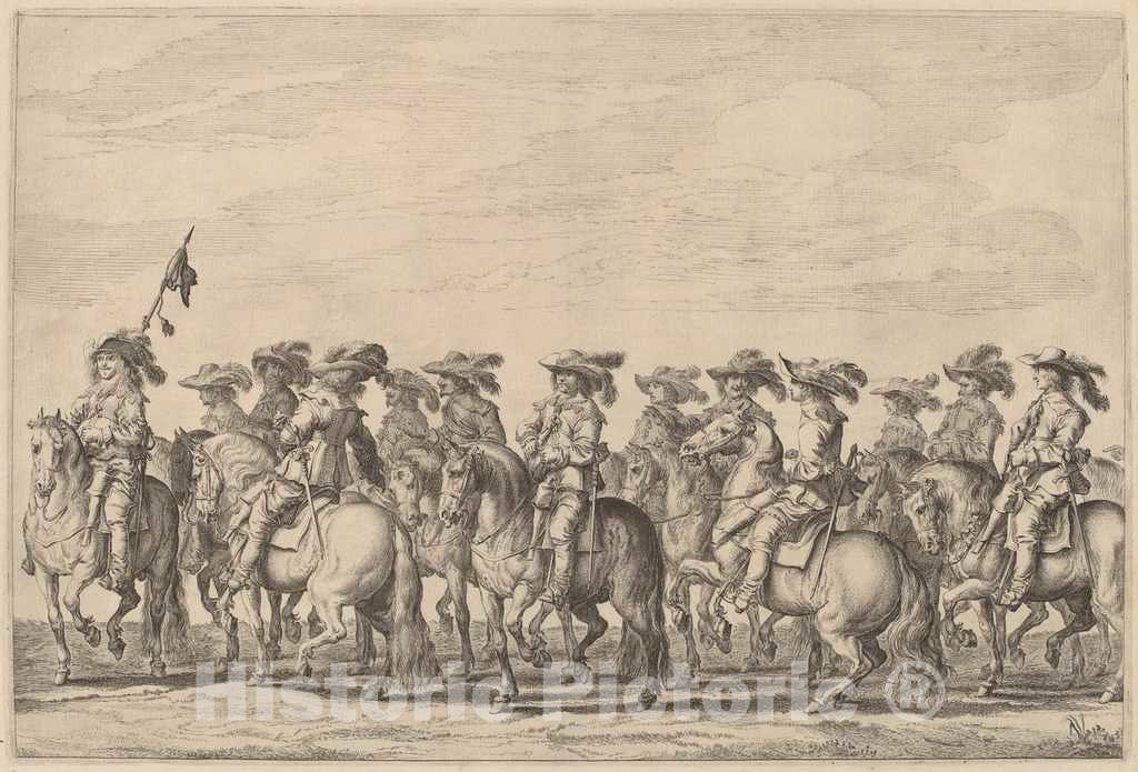 Art Print : Pieter Nolpe, Entry of Marie de Medici into Amsterdam [Plate 6 of 6], 1639 - Vintage Wall Art