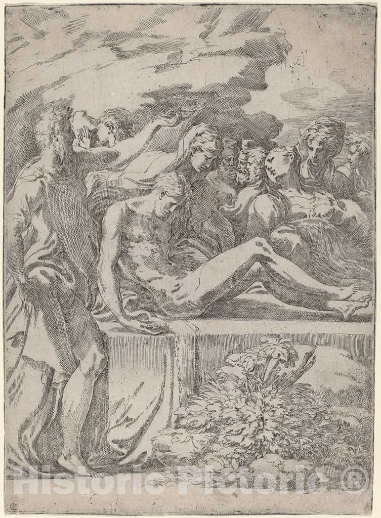 Art Print : Parmigianino, The Entombment, c. 1530 - Vintage Wall Art