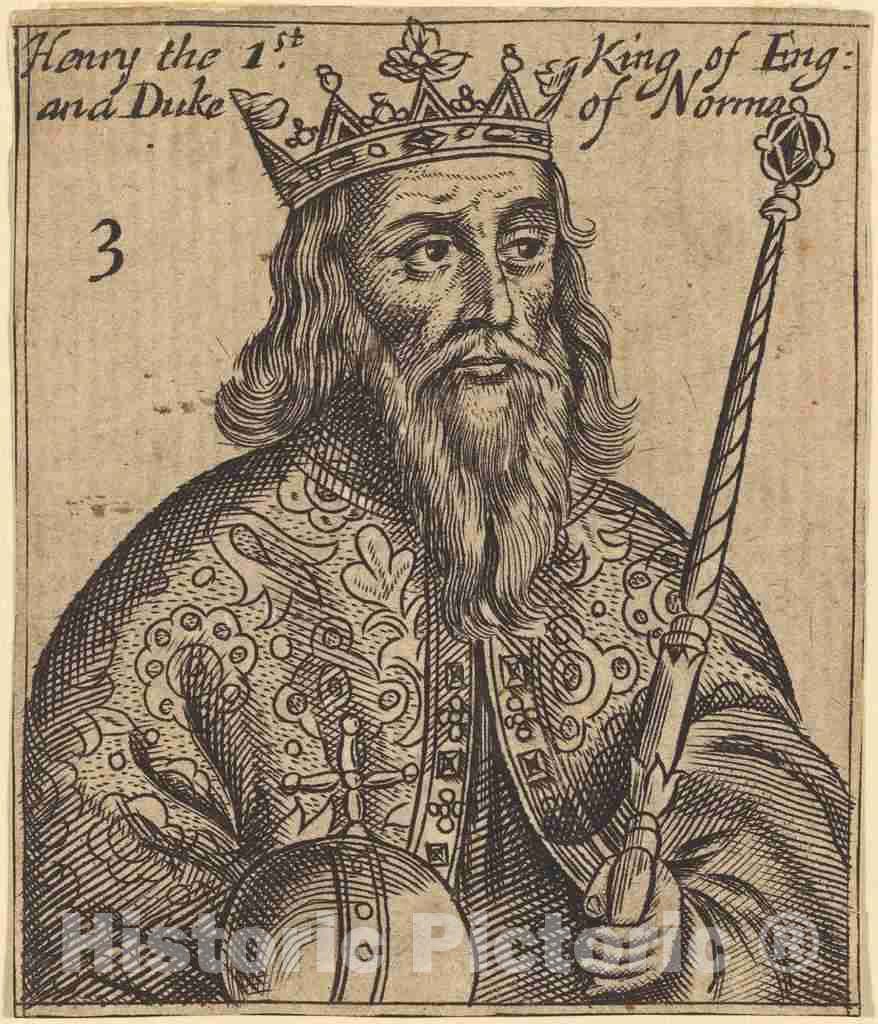 Art Print : Henry I, King of England - Vintage Wall Art