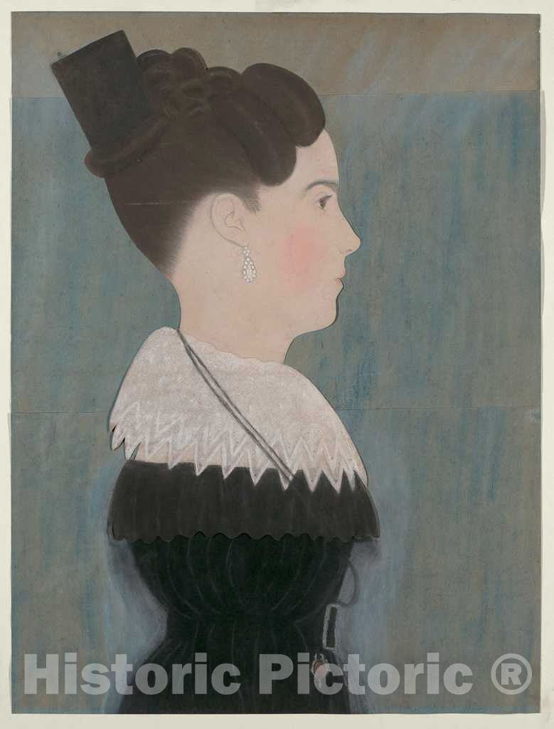 Art Print : Ruth Henshaw Bascom, Mrs. William Waters, c.1828 - Vintage Wall Art