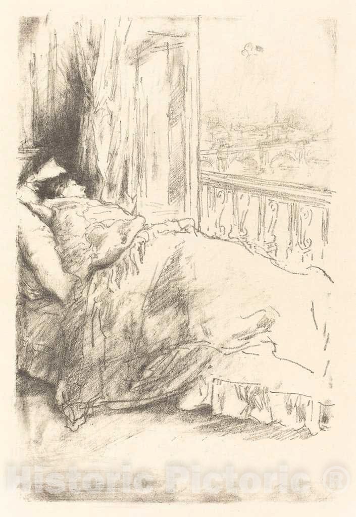 Art Print : James McNeill Whistler, by The Balcony, 1896 - Vintage Wall Art