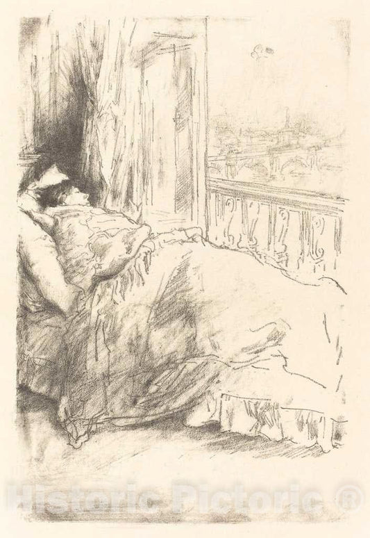Art Print : James McNeill Whistler, by The Balcony, 1896 - Vintage Wall Art