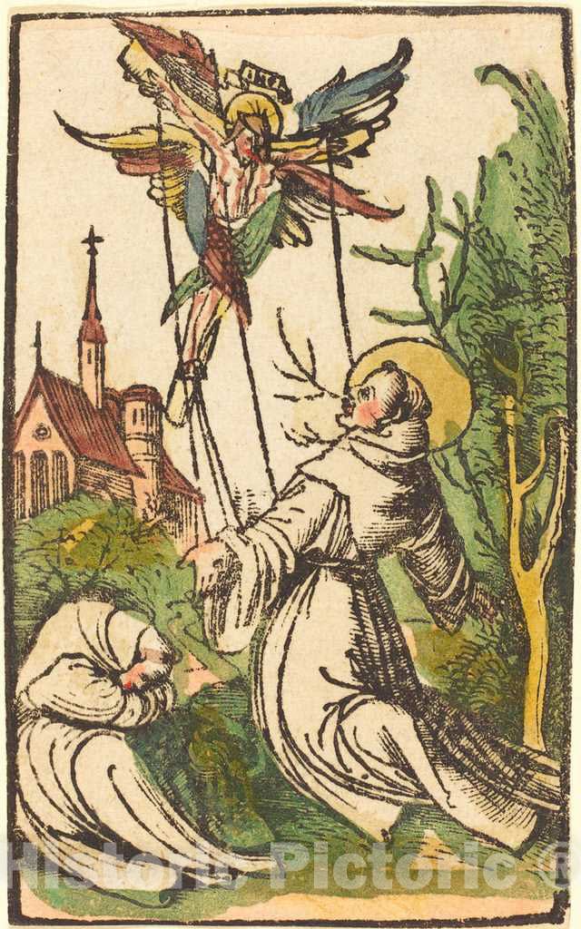 Art Print : Saint Francis Receiving The Stigmata, c.1505 - Vintage Wall Art