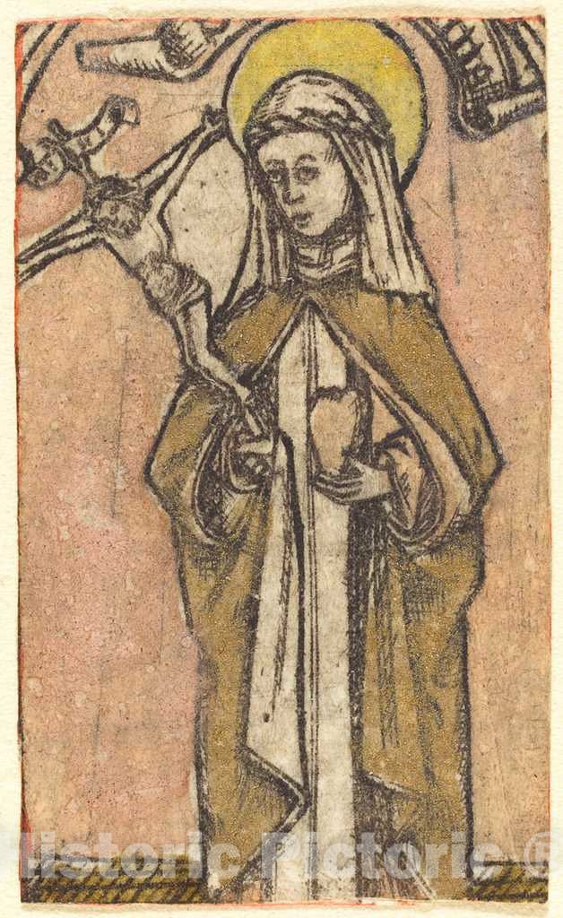 Art Print : Saint Brigitta?, c.1465 - Vintage Wall Art