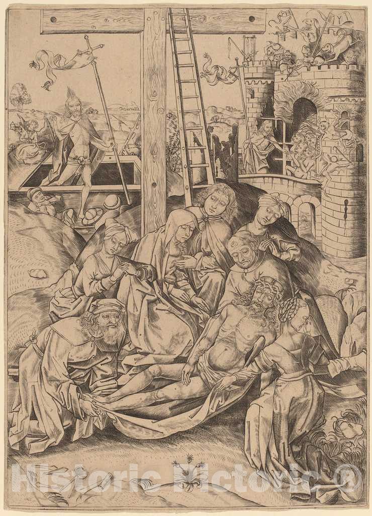 Art Print : The Lamentation, 15th Century - Vintage Wall Art