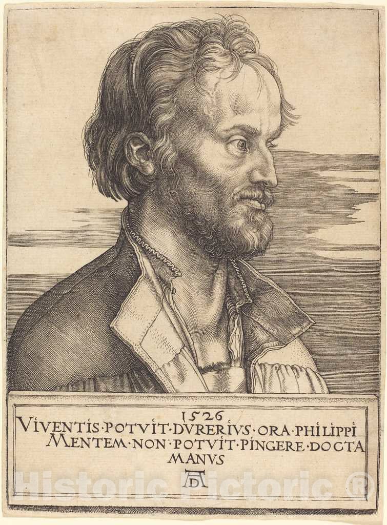 Art Print : Albrecht DÃ¼rer, Philip Melanchthon, 1526 - Vintage Wall Art