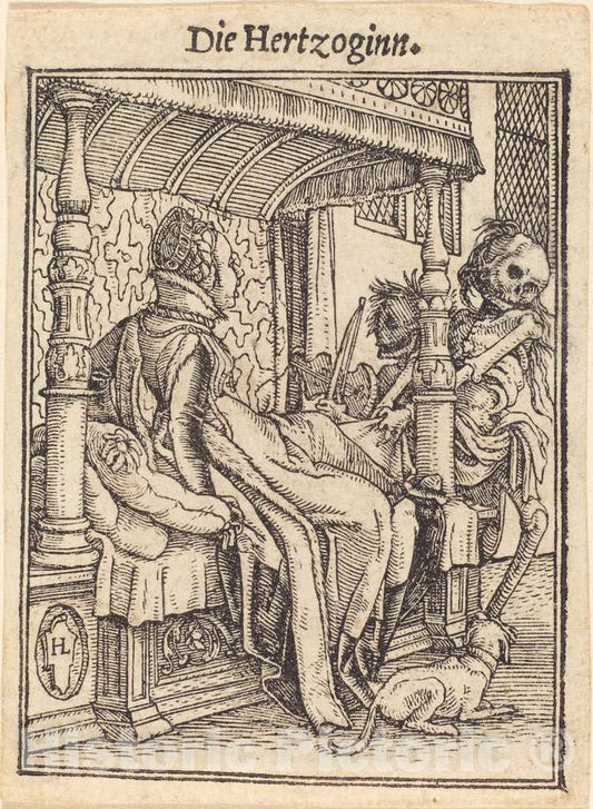 Art Print : Hans Holbein The Younger, Duchess - Vintage Wall Art