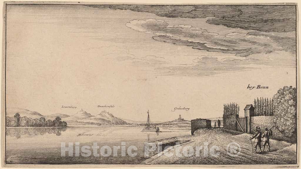 Art Print : Wenceslaus Hollar, View of Lewenberg - Vintage Wall Art