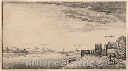 Art Print : Wenceslaus Hollar, View of Lewenberg - Vintage Wall Art