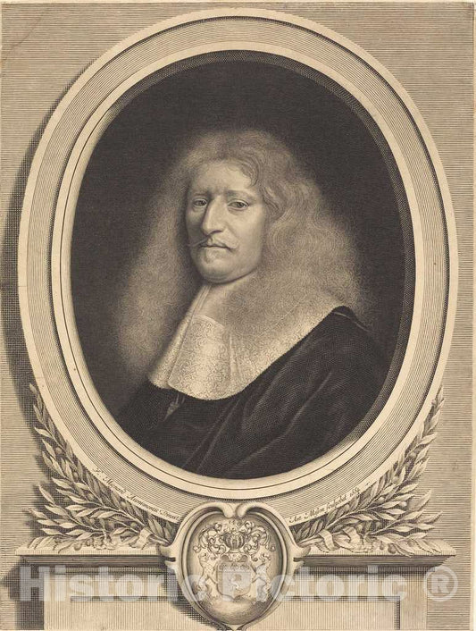 Art Print : Masson After Mignard, Guillaume de Brisacier, 1664 - Vintage Wall Art