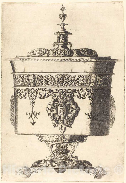 Art Print : Mathis Zundt, Richly Embellished Goblet - Vintage Wall Art