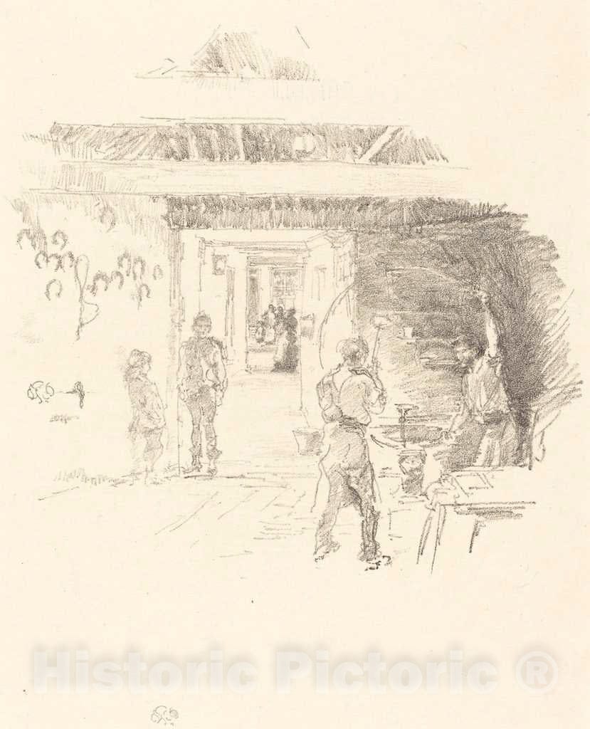Art Print : James McNeill Whistler, The Tyresmith, 1890 - Vintage Wall Art