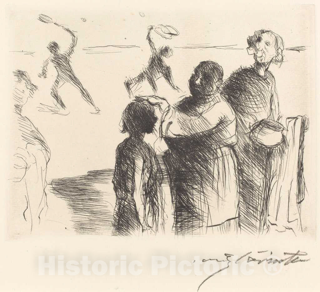 Art Print : Lovis Corinth, The Banquet of Trimalchio: pl.II, 1919 - Vintage Wall Art