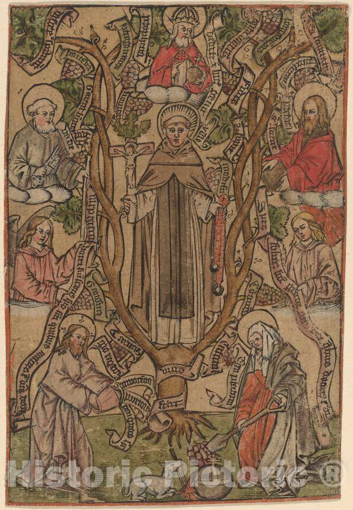Art Print : Saint Dominic - Vintage Wall Art