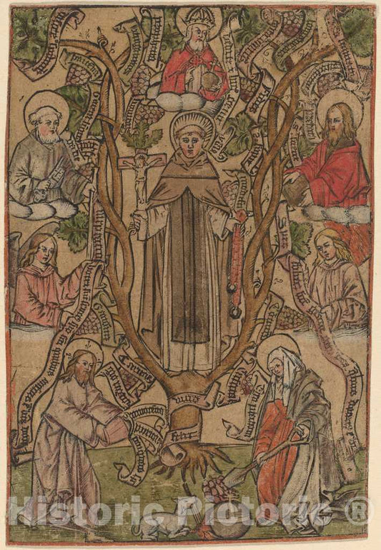Art Print : Saint Dominic - Vintage Wall Art