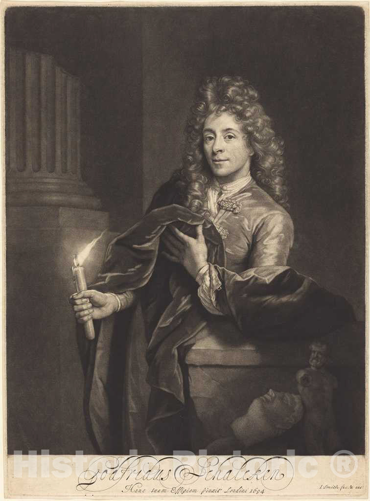 Art Print : Smith After Schalcken, Godfried Schalcken, c. 1694 - Vintage Wall Art