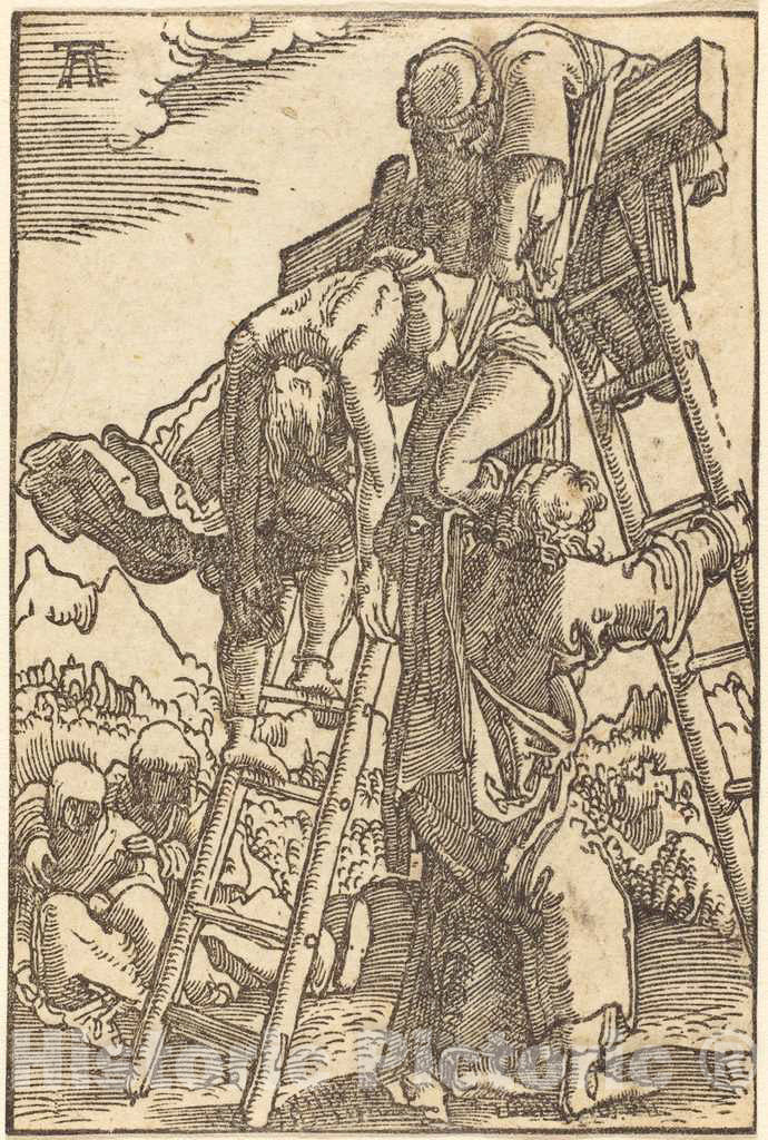 Art Print : Albrecht Altdorfer, The Descent from The Cross, c. 1513 - Vintage Wall Art