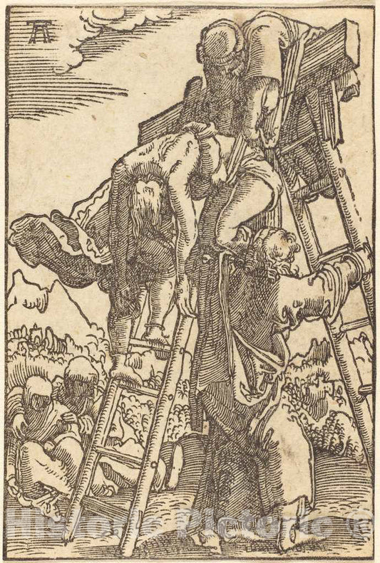 Art Print : Albrecht Altdorfer, The Descent from The Cross, c. 1513 - Vintage Wall Art