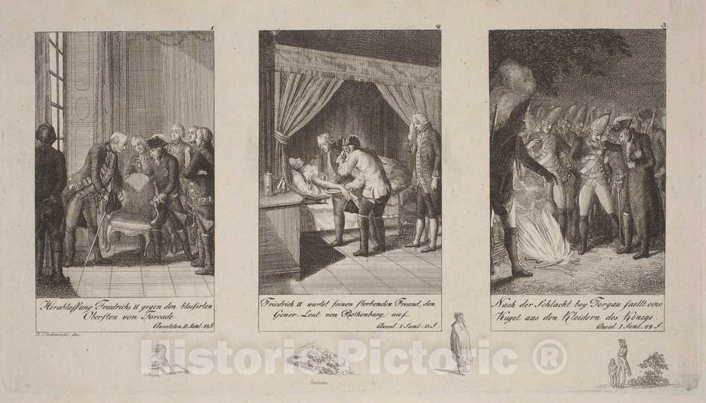 Art Print : Daniel Nikolaus Chodowiecki, Anecdotes of King Frederik II, 1793 - Vintage Wall Art